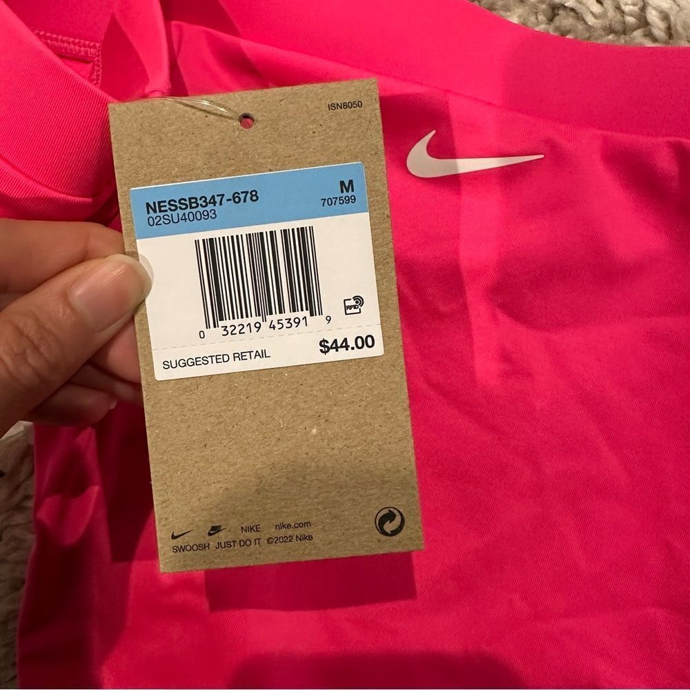 NWT Nike High-Waist Cheeky Swim Bottoms - Pink - women’s medium - Picture 5 of 7